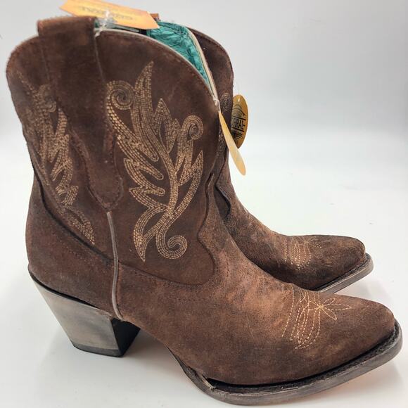 Corral Women's Embroidered Western Fashion Booties - Pointed Toe Size 9 M - Picture 4 of 11